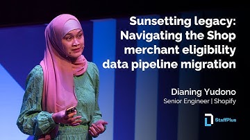 Navigating the shop merchant eligibility data pipeline migration | Dianing Y | StaffPlus London 2024