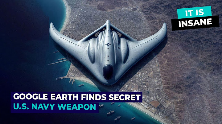 US Unveils Top-Secret Underwater Drone on Google Earth - The Manta Ray