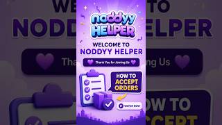 How to Purchase Tokens on Noddyy Helper App? - Tokens should be available to accept tasks.