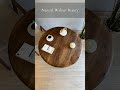 Petra Round Walnut Dining Table | Solid Wood Mid-Century Design