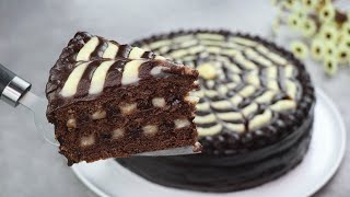 Your favorite cake in 10 minutes! No one will guess how you made this delicious chocolate cake!
