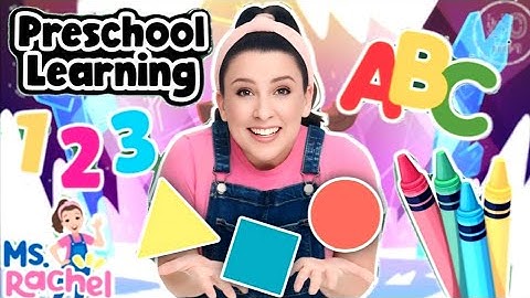 Preschool & Toddler Learning Video with Ms Rachel - Learn Shapes, Letters, Numbers, Colors & More