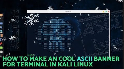 How To Create Cool  Banner in Kali Linux Terminal.