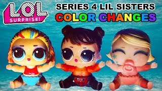 LOL Surprise Series 4 Lil Sisters COLOR CHANGES First Look | L.O.L. Decoder Lil Sis Real Dolls