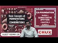 CA FOUNDATION Quantitative Aptitude Chapter 5 Basic Concepts of Permutations & Combinations CLASS 2