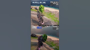 Nintendo Switch 2 vs. PlayStation 4 Fortnite Graphics & FPS Comparison #nintendoswitch2 #ps4