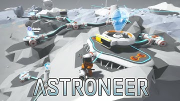 Moon Crater Mega Base Construction - Astroneer Mega Base Time Lapse - Part 1