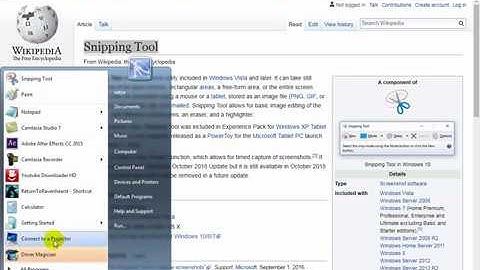 How to use the Free Snipping Tool in windows 7 8 10 free and easy