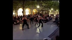 Dancers having fun.