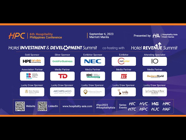#HPC2023  6th Hospitality Philippines Conference by #HospitalityAsia