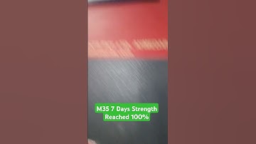 || 100 % Strength Reached In 7 Days Of M35 Grade of Concrete || #shorts #concretetechnology #qaqc✅💯