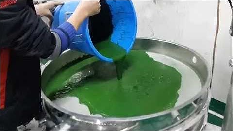 Vibrating Separator/vibration screener for filtering of solids laden ceramic glaze