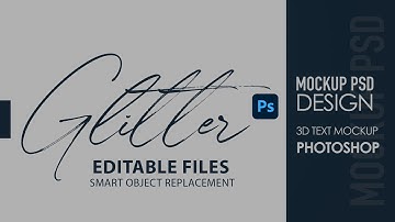 how to glitter text photoshop cc 2020 mockup