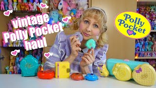 Vintage Polly Pocket unboxing/ haul  80s 90s girl toys