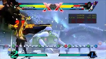 UMVC3 Strider Strange Akuma Corner Combo