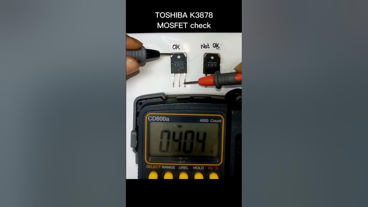How to check MOSFET with Multimeter / Good vs Bad - YouTube