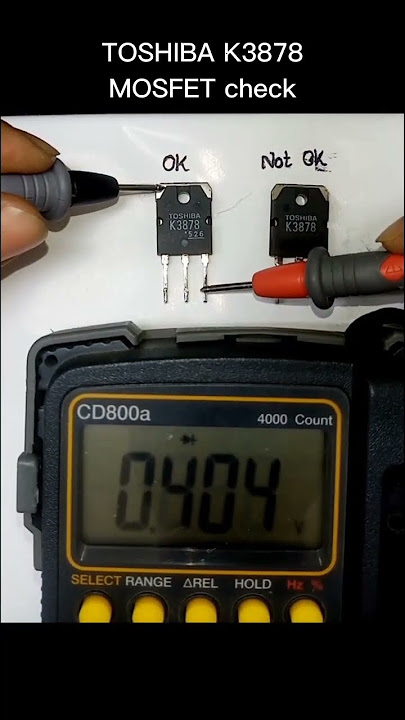 How to check MOSFET with Multimeter / Good vs Bad