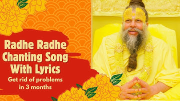 radhe radhe chanting song with lyrics | Get rid of problems in 3 months | Hindi Bhajan Song #viral