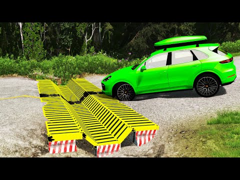 Cars vs Upside Down Speed Bumps #2 | BeamNG.DRIVE