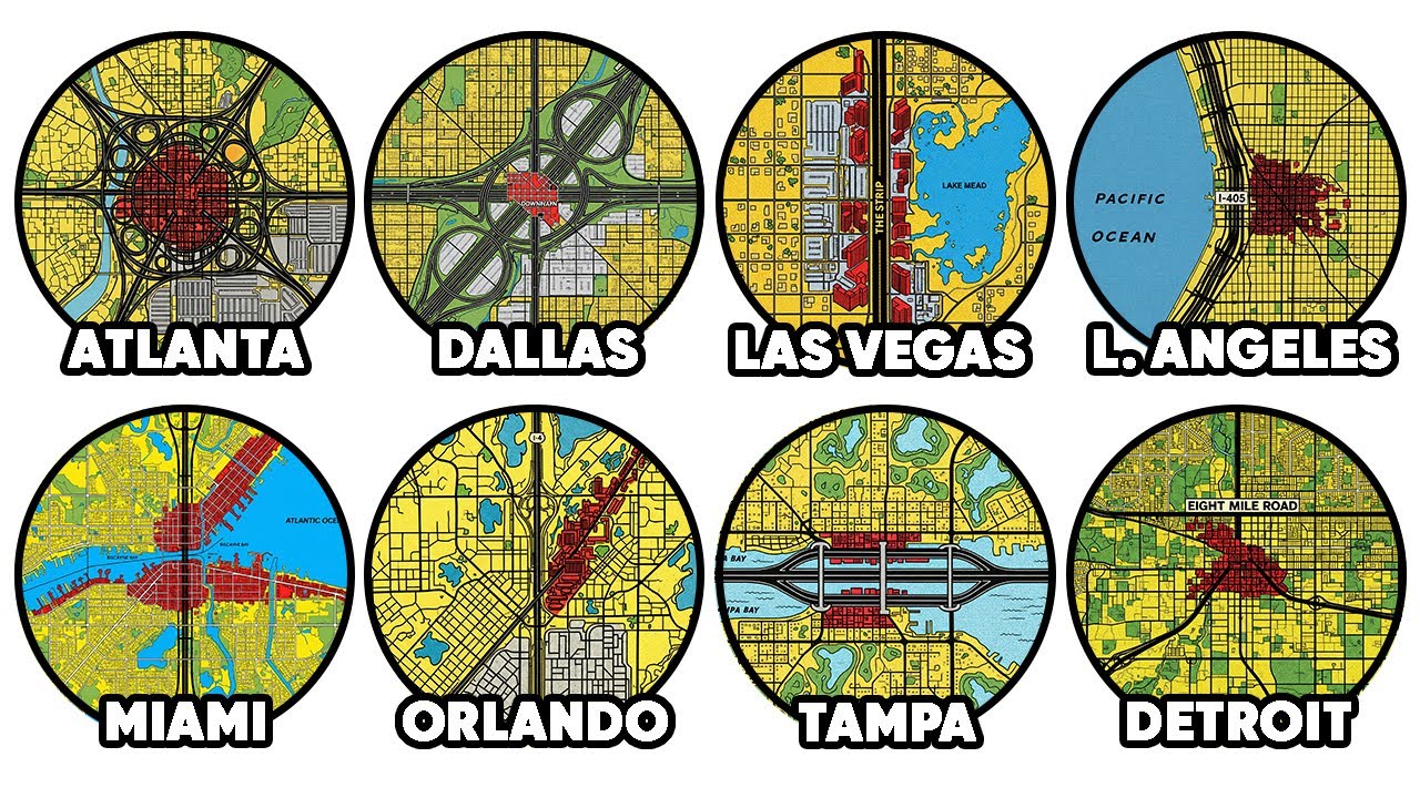 Every WORST Designed US City Explained in 9 Minutes - YouTube