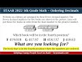 Decimal Ordering and Comparison Quiz