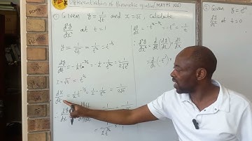 Differentiation of parametric equations 2(Maths N6)