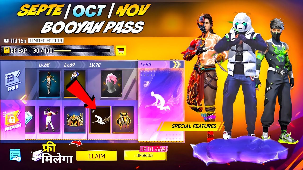 September Booyah Pass, October Booyah Pass 🤯🥳| next booyah pass free fire | free fire new event