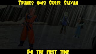 [DBZ/SFM] Trunks goes Super Saiyan for the first time