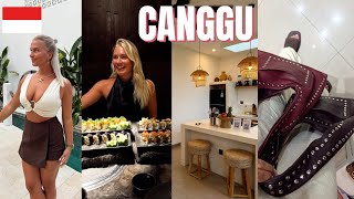 Nieuwe Villa In Cangguleather Bali Tas Gekochtsushi Eten Met De Meiden
