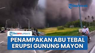 Penampakan Hujan Abu Tebal Dampak Erupsi Gunung Mayon Filipina, Sempat Hentikan Arus Lalu Lintas
