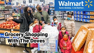 Grocery Shopping for a Family of 7| Walmart | Doves Nest