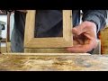 Making A Simple Mitered Picture Frame: No Clamps...No Miter Saw