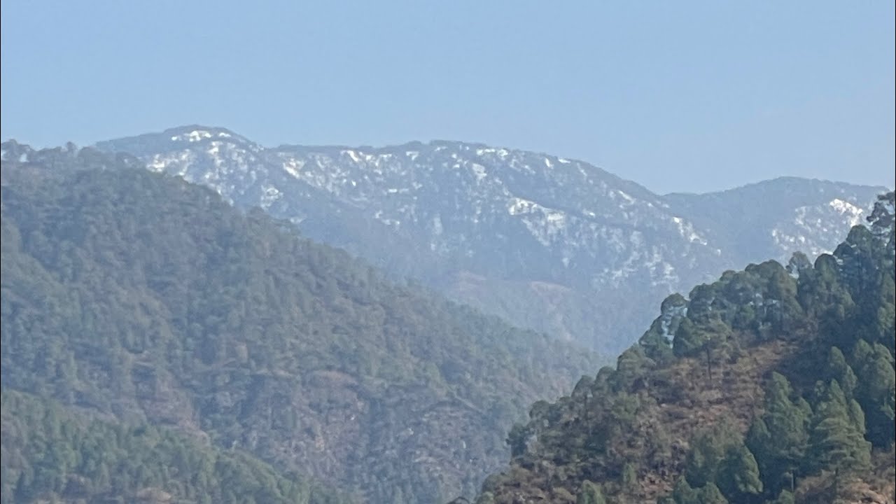 पहाड़ में बर्फ दूर से कैसे दिखते हैं पहाड़ #explore #viral #vlogs #subscribe 