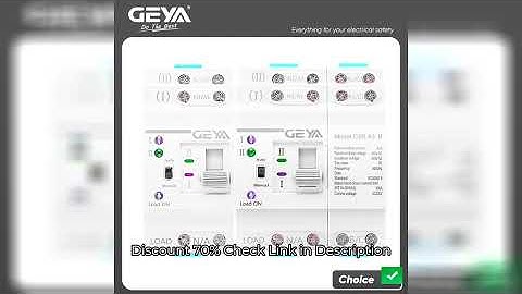 GEYA G2R Din Rail 2P 4P ATS Dual Power Automatic Transfer Switch Electrical Selector Switches Uninte