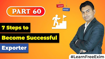 7 Steps to become Successful Exporter | How to become Successful in Export ? | by Paresh Solanki