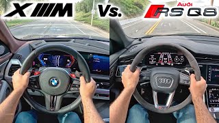 Super SUVs: Audi RSQ8 vs BMW XM (POV Drive Comparison)