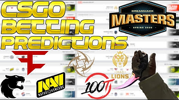CS:GO Betting Predictions Dreamhack Masters - NAVI vs. MAD Lions, FaZe vs. NiP, & FURIA vs. 100T!!!