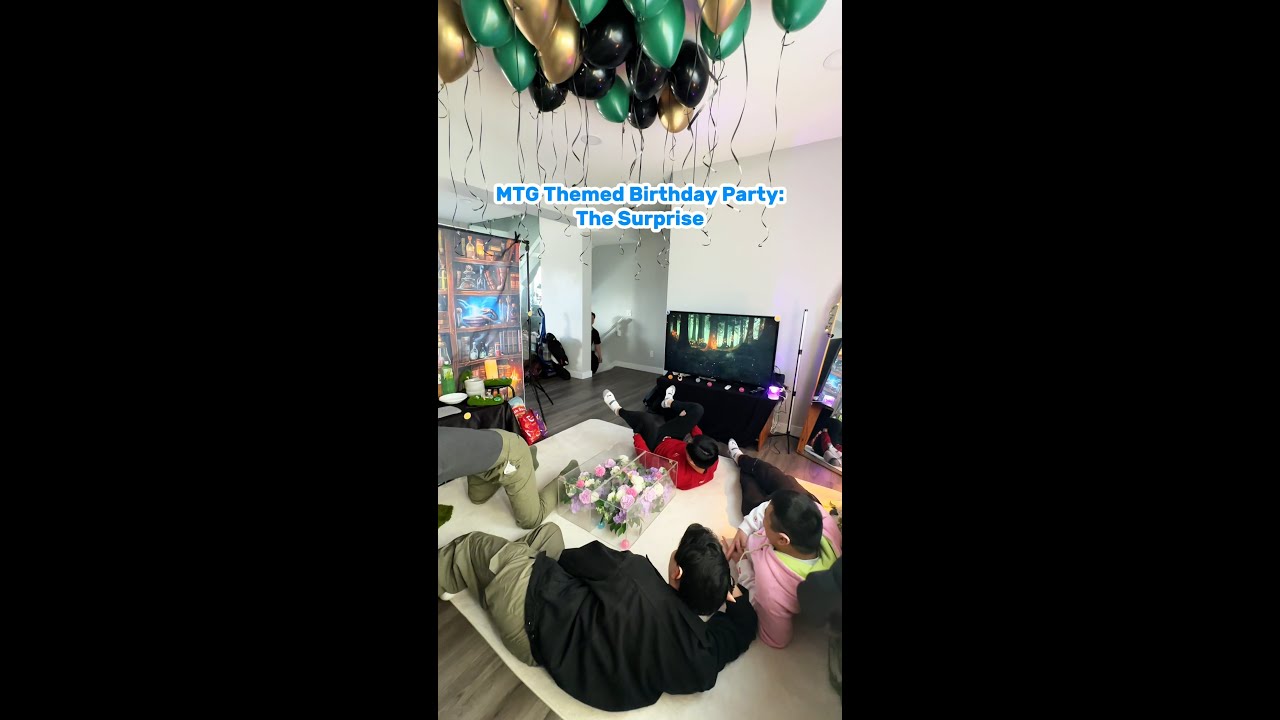 Magic The Gathering Themed Birthday Party Part 2 - The Reactions (Snippets)