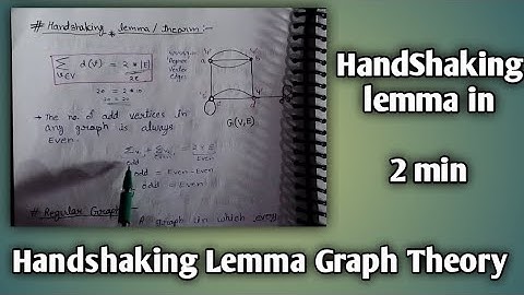Hand Shaking Lemma |Hand Shaking Theorem in Graph Theory | #trending #maths @ApnaCollegeOfficial