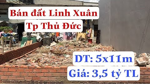 Bán Đất Phường Linh Xuân Thành Phố Thủ Đức, Sổ riêng, Lh 0939.555.695