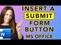 Insert a Submit Form Button in Word - Submit Form to Email - Fillable Forms In Word Series