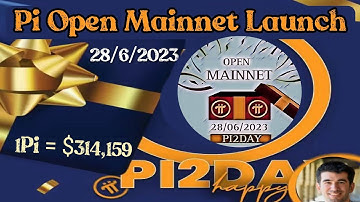 Boom 💥 Pi Open Mainnet Launch Date 28/6/2023 Confirm New Update 🤯🤩 1Pi = $314,159 🤑🎉#bitcoin #crypto