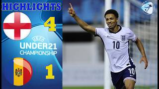 England vs Moldova | Highlights & All Goal | Euro U21 - Qualification | 31-3-2025