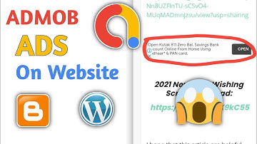 Place Admob Ads On Blogger And Wordpress Website In Hindi 100% working