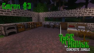 Minecraft: Treehouse In a Concrete Jungle - 1.20.1 - стрим 3