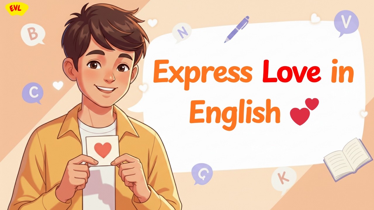 How to Express Love in English 💌 | Speak English Confidently (Calm Practice for Beginners)
