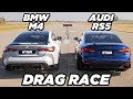 BMW M4 vs. AUDI RS5 | DRAG RACE