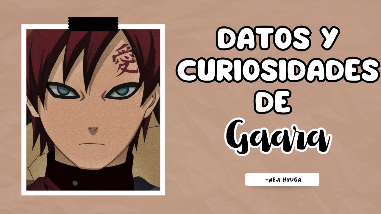 Gaara, datos curiosos. #Reels