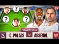 Starting XI Live | Crystal Palace vs Arsenal