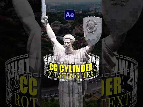 3D Rotating Cylinder Text in After effects | CC Cylinder #tutorial